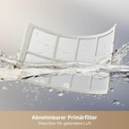 MF10 Flügelloser Ventilator mit 270°-Raumluftstrom, temperaturadaptiver Luftstrom, intelligenter Windstrom, waschbarer Filter