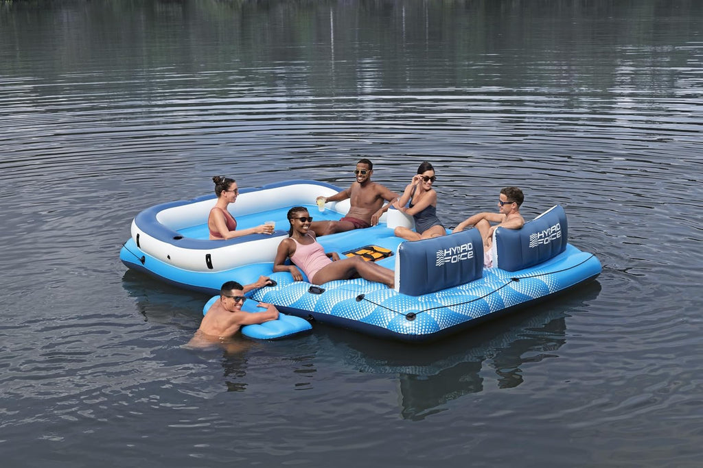 Hydro-Force 6-Personen-Badeinsel Tropical Breeze 389 x 274 cm