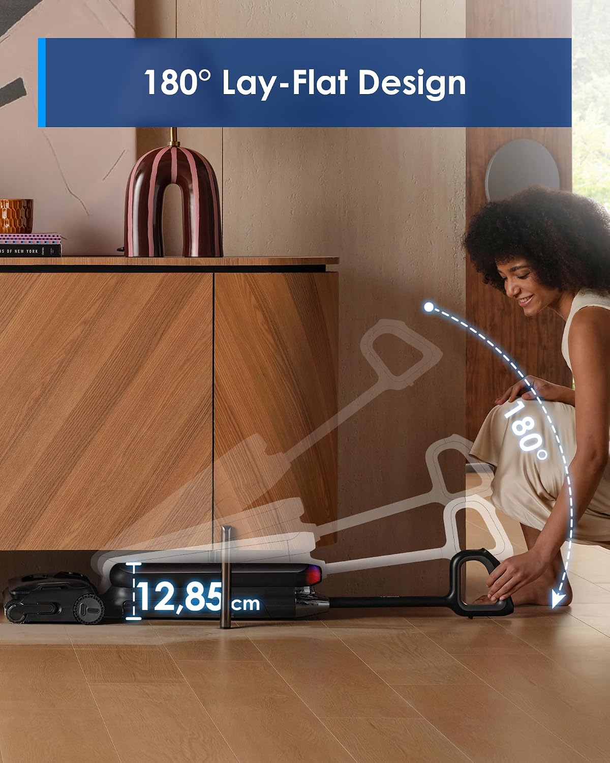 Floor One S9 Artist Nass-Trockensauger, 22000Pa, 360° SmoothDrive, Anti-Tangle, 85°C Flashdry, 50 Min., beidseit. Reinigung, 180° Lay-Flat