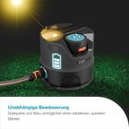 AquaPrecise Bewässerungssystem für Rasen bis 320 m², solarbetrieben, gleichmäßige Verteilung, Bluetooth, einfache Montage, für jeden Garten (16000-20)