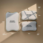 Recovery Pillow Plus (60x40 cm) – höhenverstellb. Nackenkissen, Memory Foam (6–13 cm), für Seiten-/Rücken-/Bauchschläfer, Made in Germany