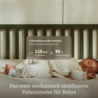 Dream Sock – Smarte Babyüberwachung mit App | Sensorbasiertes Babyphone-System mit Schlaftracking & Benachrichtigungen | 0–18 Monate | Mint