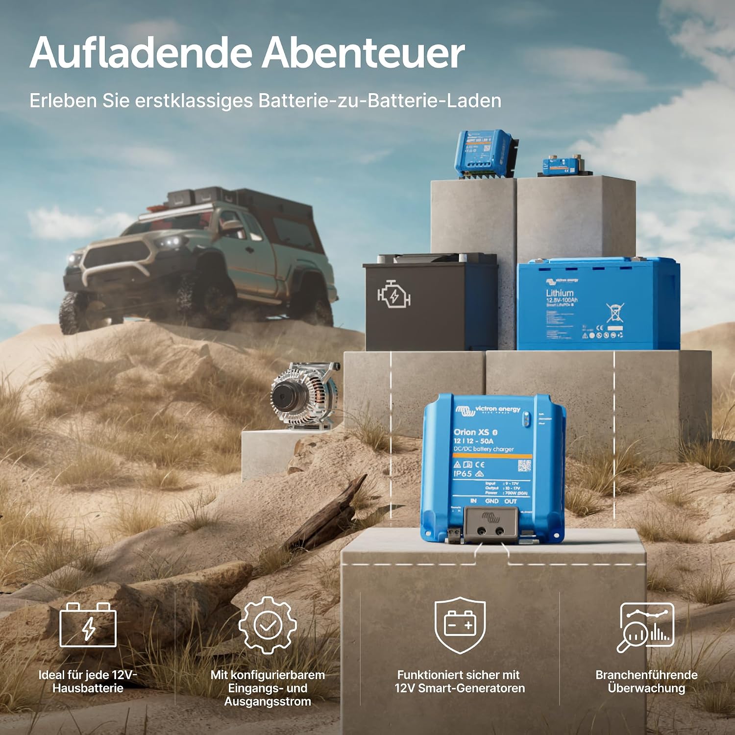 Orion XS Smart DC zu DC Ladegerät 12/12 50A (700W) mit erweitertem Batterieschutz