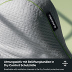 Recovery Pillow Plus (60x40 cm) – höhenverstellb. Nackenkissen, Memory Foam (6–13 cm), für Seiten-/Rücken-/Bauchschläfer, Made in Germany