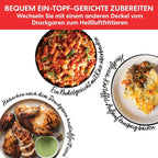 Pro Crisp 11-in-1, Heißluft, Schnellkochtopf, Slow Cooker, Dampfgarer, Grill, Dörren, Sous-Vide, 1500W, 7.6L, schwarz
