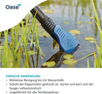 PondoVac Classic 50529, 1400 W, 3000 l/h - Teichschlammsauger mit 4 Saugdüsen, Reinigung & Wasseraufbereitung für Teiche und Haushalt