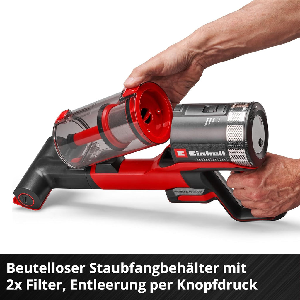 Akku-Stielstaubsauger TE-SV 18/270 Li B PXC - 18V Brushless, 270 mbar, beutellos, 3 Leistungsmodi, 3-Fach Filtersystem, inkl. Akku und Zubehör