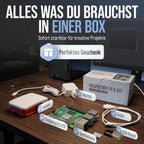 Raspberry Pi 5 8GB 128GB Starter Set mit 27W Netzteil, Lüfter-Gehäuse & 4K Micro HDMI Kabel - Ideal für Smart Home, Retro Gaming & Home Assistant