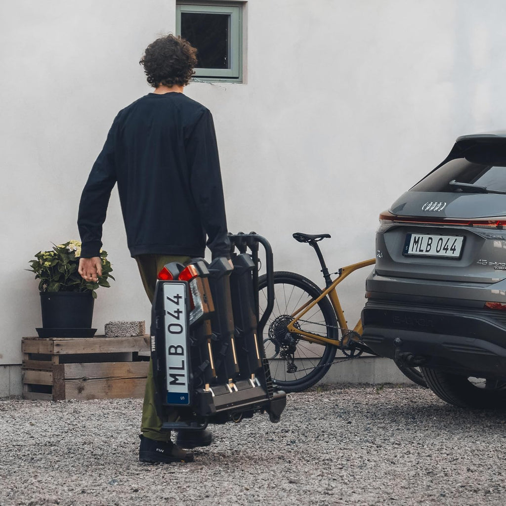 Plattformfahrradträger Easyfold 3 Für Anhängerkupplung Schwarz, 2(3) Fahrräder
