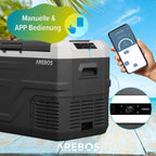 Kompressor Kühlbox 35 L Elektrische Gefrierbox APP Smart-Steuerung USB bis -20°C 12/24V 230V Auto LKW Camping Boot Wohnmobil