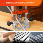 Tragbare Bohrführung, Linearkugellager-Führungsstangen, 1/2" Spannzange, Bohrpressenadapter Handbohrmaschine, 0-60° einstellbar, Mehrwinkelbohrführung