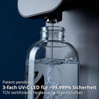 Fusion Air Auftisch-Osmoseanlage, ohne Installation, Heißwasserspender, Filterung + Mineralien, 3x UV-C LED, Abwasser 2:1, TÜV-zertifiziert