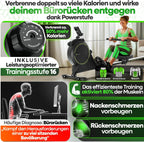 NEU Rudergerät für Zuhause Set - extra leise, Wirbelstrombremse 2.0, bis 150 kg, Magnet-Rudermaschine