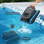 PC20 Poolroboter für Boden/Wand, Wasserlinie, intelligente Navi, 18927 LPH, App-Steuerung, für Pools bis 170m²