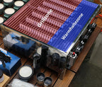 Edelstahl Gastrobräter 3-flammig 64x52x27 cm | Gastrogasgrill, Tischgrill, Wurstbrater