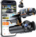 N4S 3-Kanal Dashcam 2.7K+2.5K+1440P Vorne Hinten Innen, STARVIS 2 HDR Nachtsicht, 5GHz WLAN GPS, 24h Parküberwachung G-Sensor, Max 1TB, CPL optional
