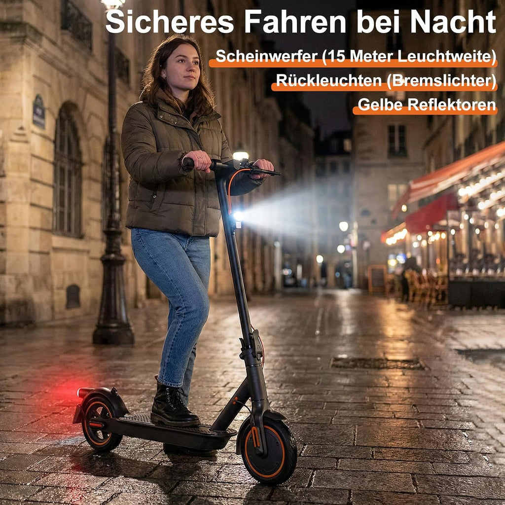 E-Scooter mit Straßenzulassung T-Serie, APP-Steuerung, 30-35km Reichweite, 350W Motor, 8,5 Zoll Wabenreifen, Duales Bremssystem – für Erwachsene