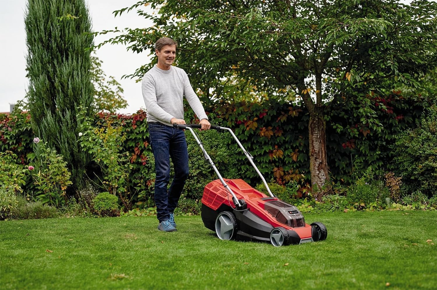 GE-cm 36/43 Li Akku-Rasenmäher, Power X-Change, 36V, 43cm, Brushless, Mulch, 63L, bis 600m², 25-75mm, ohne Akku