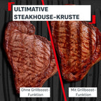 OptiGrill Elite XL Kontaktgrill, 16 Programme, digitales Display, Garstufenanzeige, XL-Platten, Grillboost, intuitiv, Edelstahl, GC760D12