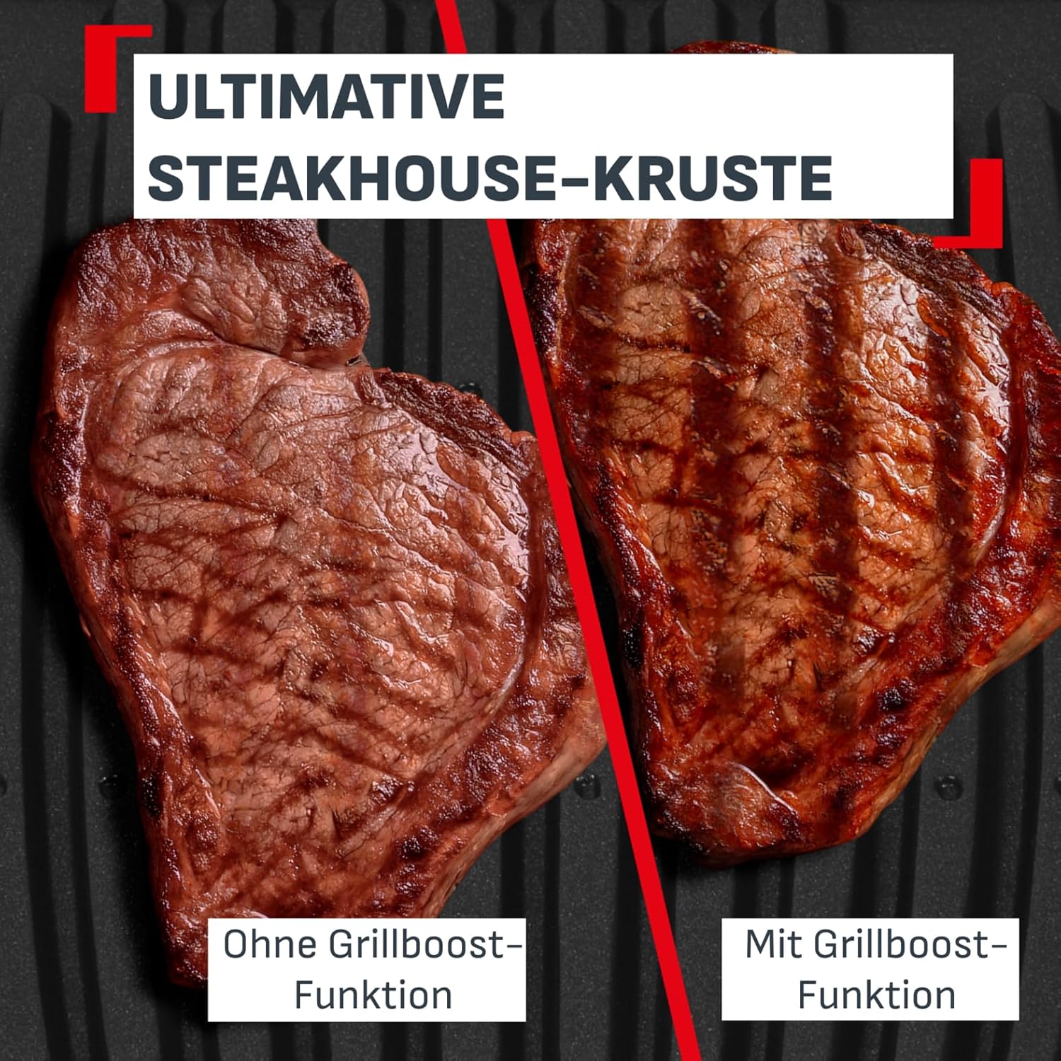 OptiGrill Elite XL Kontaktgrill, 16 Programme, digitales Display, Garstufenanzeige, XL-Platten, Grillboost, intuitiv, Edelstahl, GC760D12
