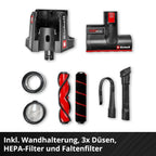Akku-Stielstaubsauger TE-SV 18/270 Li B PXC - 18V Brushless, 270 mbar, beutellos, 3 Leistungsmodi, 3-Fach Filtersystem, inkl. Akku und Zubehör