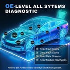 ArtiDiag600 Pro OBD2 Diagnosegerät für alle Fahrzeuge - 9 Servicefunktionen (Öl/ABS/DPF/SRS/SAS/Injektorcodierung)