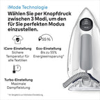 CareStyle 7 IS 7266 VI Dampfbügelstation, FreeGlide 3D Sohle, iCare, iMode, V-Dampf, FastClean, 550g/min Dampfstoß, 2L Tank, 2700W, Weiß-Violett