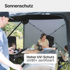 Faltbarer Pop Up Pavillon 2x2m mit Schnellaufbau & UV-Schutz - wasserabweisender Camping Pavillon mit Sturmleinen & robusten Stahlheringen