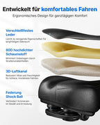 Leises Heimtrainer-Fahrrad, verstellbarer Widerstand, LED-Monitor, Tablet-Halter, Indoor-Cycling, für Cardio, eigene App, bis 136 kg