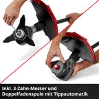 Akku-Sense GP-BC 36/430 Li BL - Solo Power X-Change (36 V, Brushless, 43 cm Schnittbreite, Doppelfaden mit Tippautomatik, 3-Zahn-Messer, ohne Akku)