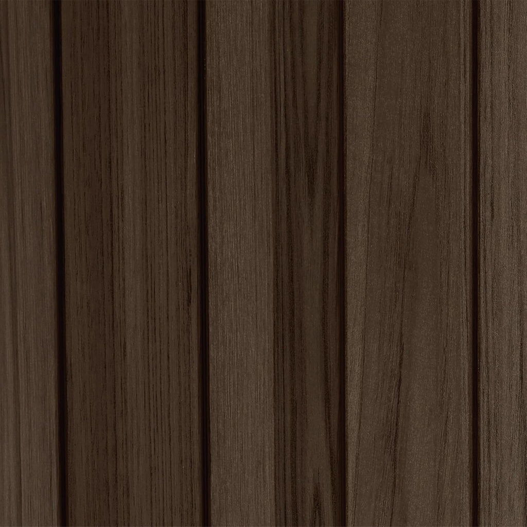 Signature Gartenbank 130x60x85 cm, wetterfeste Aufbewahrungsbank mit 227L Stauraum, 2-Sitzer, Holzdesign Rosewood
