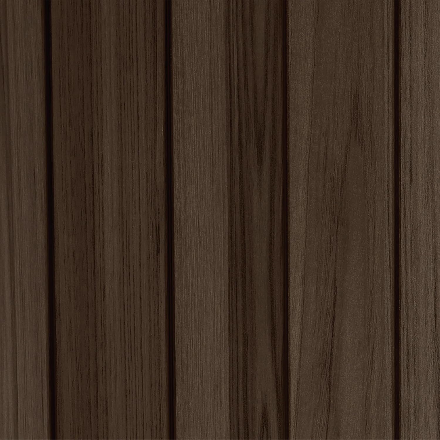 Signature Gartenbank 130x60x85 cm, wetterfeste Aufbewahrungsbank mit 227L Stauraum, 2-Sitzer, Holzdesign Rosewood