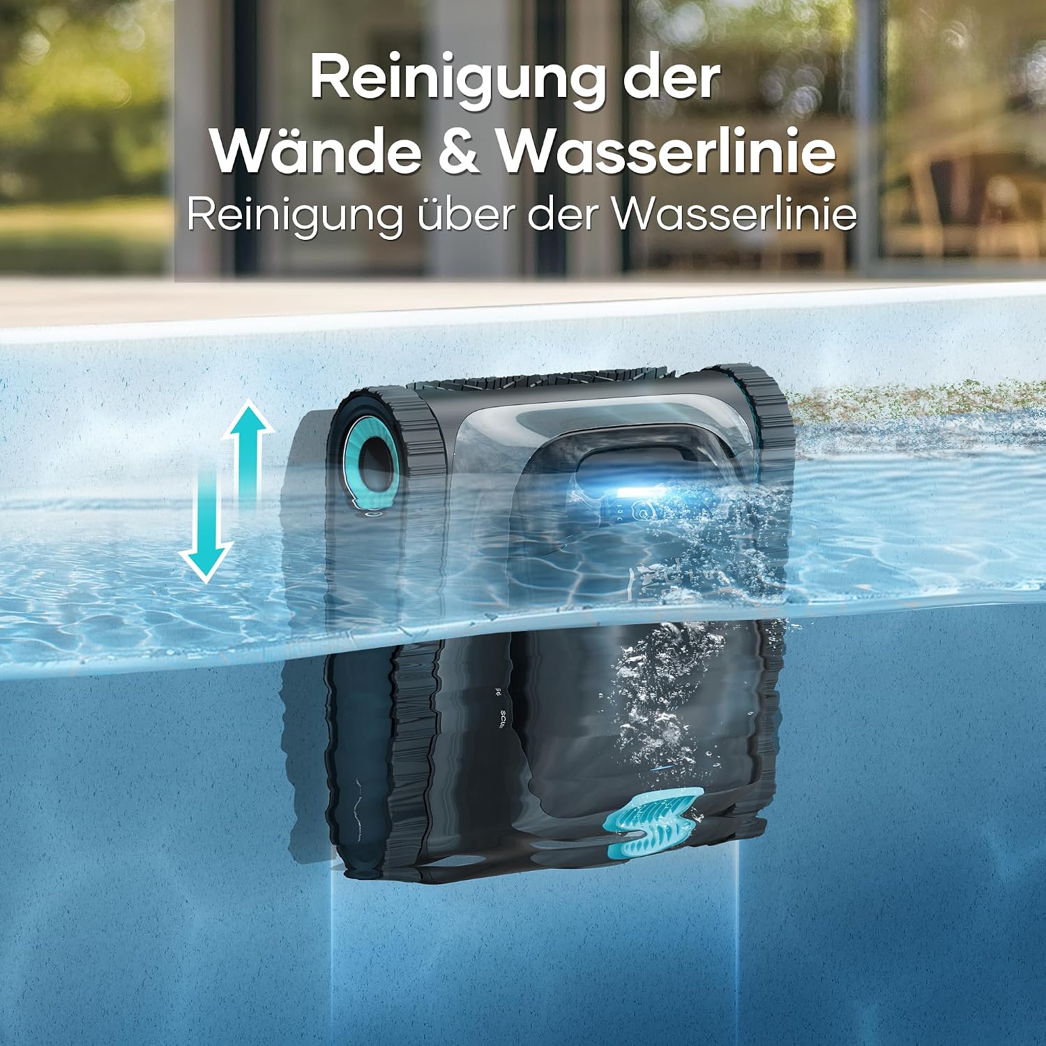 Scuba S1 Poolroboter (2026), Boden/Wand, Wasserlinie, Doppelfiltration, 270 Min., intelligente Navi, App + OTA, für Einbau-/Aufstellpools