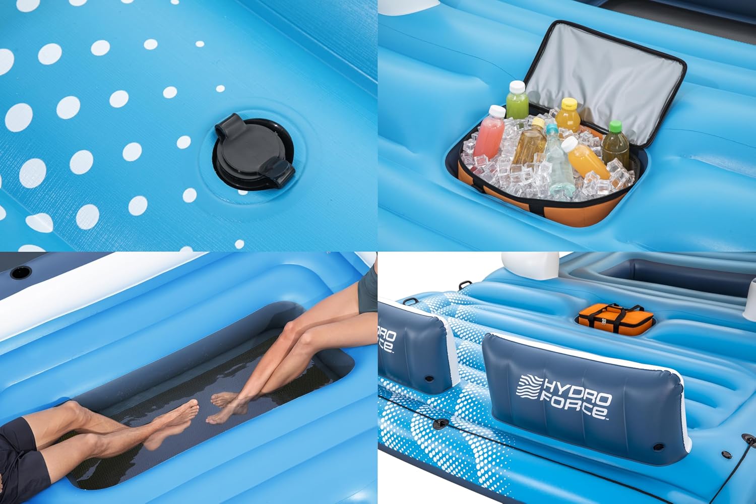 Hydro-Force 6-Personen-Badeinsel Tropical Breeze 389 x 274 cm