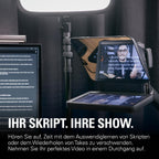 Prompter – Teleprompter mit integriertem Bildschirm, Drag&Drop-Monitoranzeige