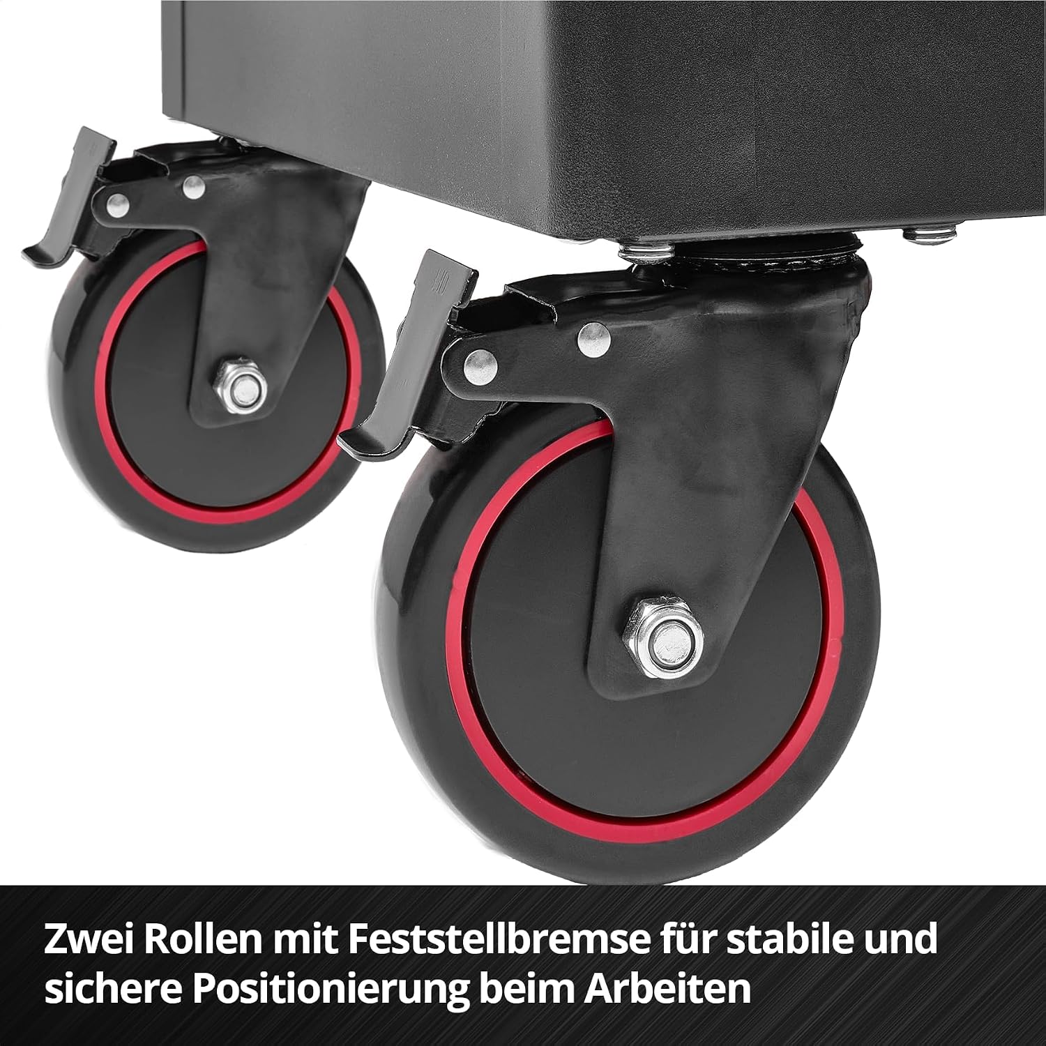 Leerer Werkstattwagen mit 6 Schubladen, Interlock-System, kugelgelagerten Führungsschienen, 135 kg Tragfähigkeit, Feststellrollen