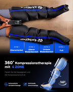 Beinmassagegerät mit Kompressionssystem, fördert Durchblutung, lindert Schmerzen, für Füße/Waden/Oberschenkel, reduziert Ödeme & Muskelermüdung