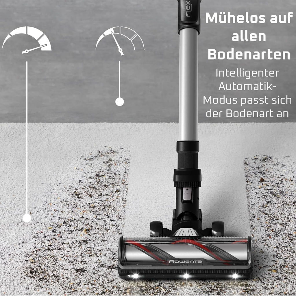 X-Force Flex 13.60 Kabelloser Akku-Staubsauger Allergiker-Modell, 150 Air Watt, 60 Min Laufzeit, Flex-Gelenk, Tiefe Reinigung, Made in France