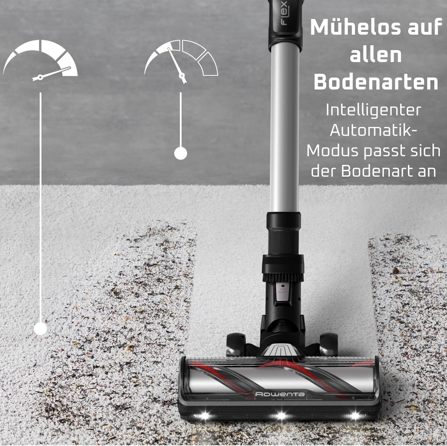 X-Force Flex 13.60 Kabelloser Akku-Staubsauger Allergiker-Modell, 150 Air Watt, 60 Min Laufzeit, Flex-Gelenk, Tiefe Reinigung, Made in France