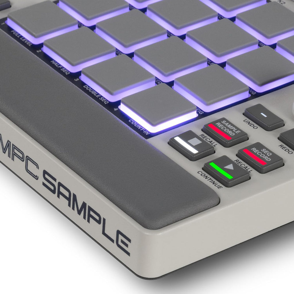 MPC Sample - Standalone Portable Sampler, Sequenzer und Effektprozessor mit Akku, USB-C, integriertem Lautsprecher und Mikrofon