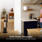 TurboBlade Turmventilator, leise, Hochgeschwindigkeit, 20m Reichweite, 10 Stufen, 180° Osz., Fernbed., Timer, einf. Reinigung, anthrazit, TF200SEU