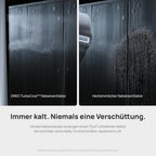 TurboCool Nebelventilator 765S, 3-in-1 Turm, Ultraschall, WLAN+App, 6L Tank, 10.4 m/s, 20 dB DC-Motor, 90° Osz., 12 Stufen, 4 Modi