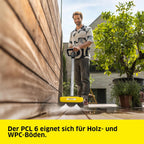 Terrassenreiniger PCL 6, max. 10 bar, 180 l/h, Arbeitsbreite 300 mm, Drehzahl 600-800 U/min, für Holz & Kunststoffverbund