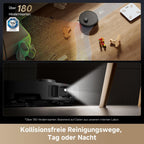 Saugroboter L40s Pro Ultra, selbstreinig. Wischmopps, 19.000 Pa, 100% Detangling DuoBrush, ausfahrb. Wischmopps, Hindernisvermeidung