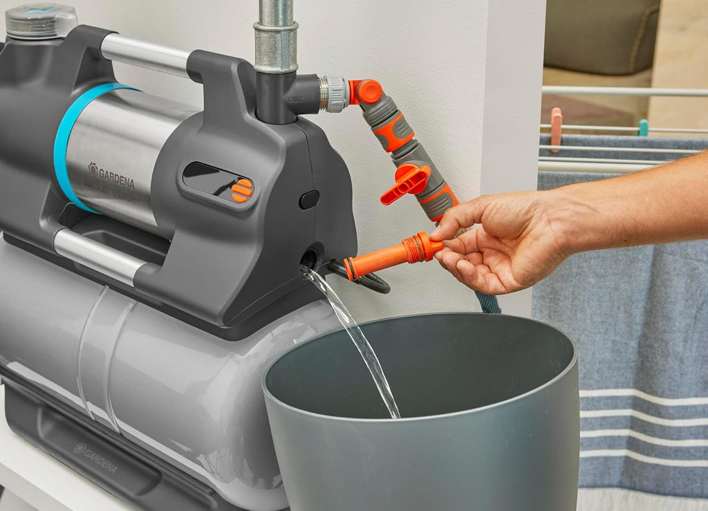Hauswasserwerk 6300 SilentComfort, 25L Speicher, Filter, 6300 L/h, Trockenlaufsicherung, leise, Bluetooth-App, (9068-20)