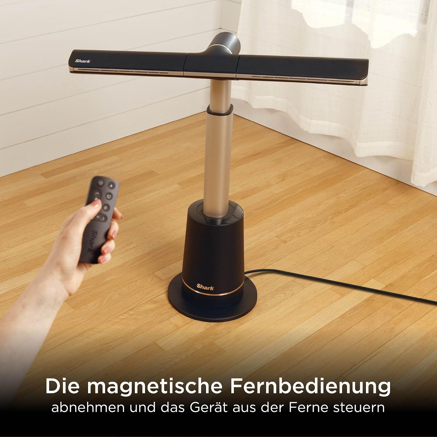 TurboBlade Turmventilator, leise, Hochgeschwindigkeit, 20m Reichweite, 10 Stufen, 180° Osz., Fernbed., Timer, einf. Reinigung, anthrazit, TF200SEU