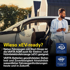 Silver Dynamic AGM Batterie A4 – Start-Stop und xEV Autobatterie 12V 105Ah 950A – Starterbatterie für Autos mit hohem Energiebedarf