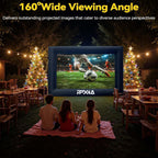 Aufblasbare 24FT Projektionsleinwand mit Stand & Gebläse, Vorder- und Rückprojektion, Indoor/Outdoor, Tragbare 16:9 Filmleinwand für Heimkino