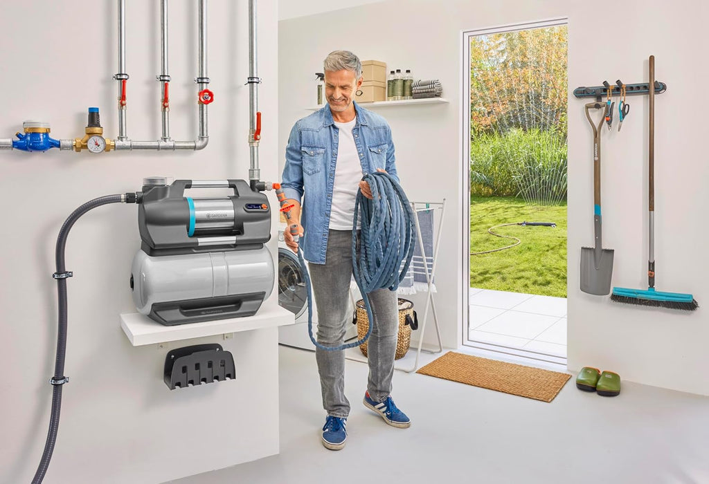 Hauswasserwerk 6300 SilentComfort, 25L Speicher, Filter, 6300 L/h, Trockenlaufsicherung, leise, Bluetooth-App, (9068-20)