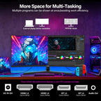 34 Zoll Ultrawide Curved Gaming Monitor 165Hz, 1500R, UWQHD 3440x1440, Höhenverstellbar, VA, Displayport, HDMI, VESA 75x75 mm